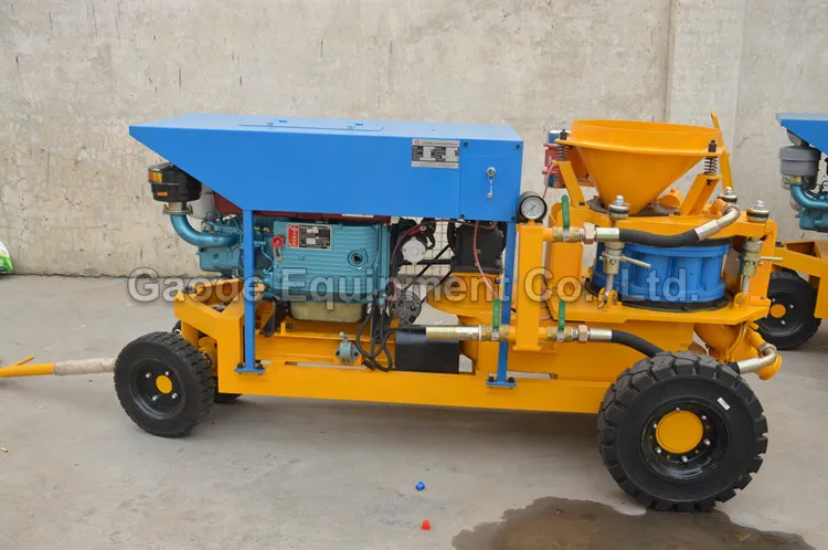 Gaodetec GSZ3000D diesel wet mix shotcrete machine for sale